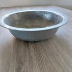 Zinken schaal schalen 2 stuks, Huis en Inrichting, Woonaccessoires | Schalen en Manden, Overige materialen, Gebruikt, Schaal, Rond