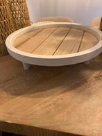 Leuk plateau op pootjes, Huis en Inrichting, Woonaccessoires | Dienbladen, Ophalen, Zo goed als nieuw, Rond, Hout