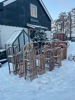 Vintage Houten Sleeën -  Slee hout sleetje, Ophalen