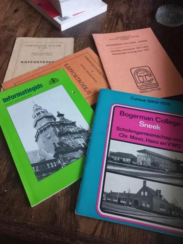 5 infoboekjes bogerman college sneek/info gids Bolsward  beschikbaar voor biedingen