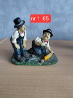 Laurel & Hardy Beeldjes - Unieke Collectie, Verzamelen, Ophalen of Verzenden, Gebruikt, Mens