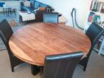 Ronde Mango Houten Eettafel - 150cm, Rond, Ophalen of Verzenden, Zo goed als nieuw, Modern