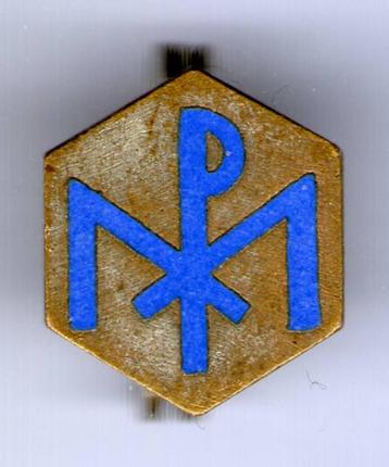 PXM zilverkleurig religieus broche ( W_257 ) beschikbaar voor biedingen