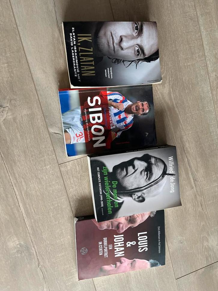 Sportbiografieën: Zlatan, Sibon, Wielerverhalen, Louis&Johan, Boeken, Biografieën, Gelezen, Sport, Ophalen of Verzenden