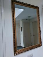 Grote goudkleurige spiegel, Huis en Inrichting, Woonaccessoires | Spiegels, 100 tot 150 cm, Rechthoekig, Zo goed als nieuw, 50 tot 75 cm