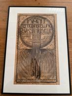 Originele tentoonstellings poster Huib Marie Luns - 1926, Ophalen of Verzenden, Gebruikt, Rechthoekig Staand, Met lijst