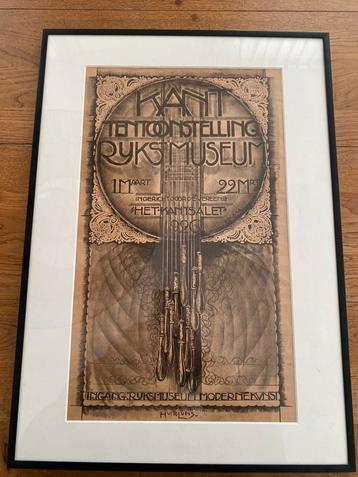 Originele tentoonstellings poster Huib Marie Luns - 1926 beschikbaar voor biedingen