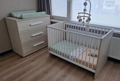Complete Babykamer Noah wit/beuken, Kinderen en Baby's, Kinderkamer | Complete kinderkamers, Zo goed als nieuw, Jongetje of Meisje