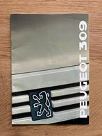 Autofolder/Brochure Peugeot 309 1989, Ophalen of Verzenden, Nieuw, Peugeot