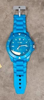 Vintage klok model horloge blauw 60 cm, Ophalen of Verzenden, Zo goed als nieuw