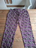 Travelbroek mt 42/44 zwart, paars, Kleding | Dames, Broeken en Pantalons, Savinni, Zwart, Maat 42/44 (L), Nieuw