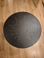 Decoratieve Tafel - Zwart Metaal, Minder dan 55 cm, Gebruikt, Metaal of Aluminium, Rond