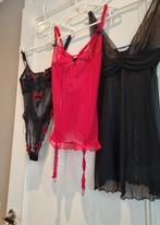 3 lingerie setjes  S/M, Kleding | Dames, Ondergoed en Lingerie, Ophalen of Verzenden, Zwart, Setje