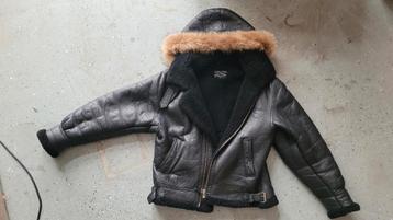 Air Force B-3 Bomber Flight Jacket – Echt Leer & Shearling  beschikbaar voor biedingen