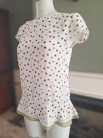 Ted Baker polka dot crème top 1 S 36 Gratis Verzenden, Kleding | Dames, Maat 38/40 (M), Overige kleuren, Verzenden, Zo goed als nieuw