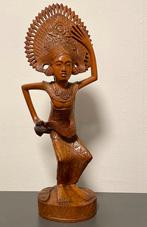 Bali Art Deco Houtsnijwerk Beeld, Antiek en Kunst, Verzenden