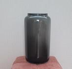 Zwarte vaas smoke glas 36 cm hoog, Ophalen, Gebruikt, Zwart, Glas