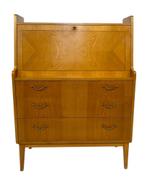 Vintage Secretaire Kastje Zweedse Jaren 60 Werkplek, Ophalen, Gebruikt