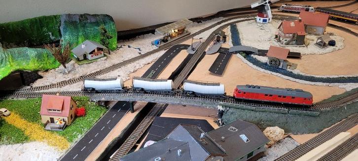 TREINBAAN ROCO/FLEISCHMANN, Hobby en Vrije tijd, Modeltreinen | H0, Gebruikt, Rails, Gelijkstroom, Fleischmann, NS, Ophalen