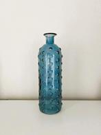 Trendy vaas Bottle Bubble Blue Nieuw!, Huis en Inrichting, Blauw, Nieuw, Ophalen of Verzenden, Glas
