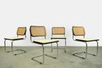 CESCA / vintage Cesca cantilever buisframe stoelen / 1980s, Gebruikt, Ophalen of Verzenden, Vier, Riet of Rotan