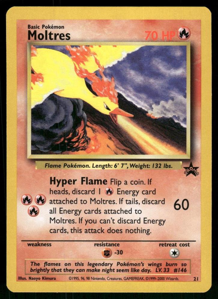 Moltres 21/53 - Wizards Black Star Promos (NM), Hobby en Vrije tijd, Verzamelkaartspellen | Pokémon, Gebruikt, Verzenden