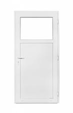 Kunststof deur 1/3 glas b98 x h200 cm