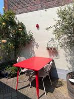 Rode tuintafel Sklum 120x80, Tuin en Terras, Ophalen, Gebruikt, Rechthoekig