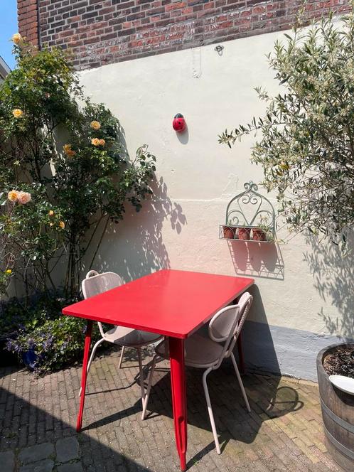 Rode tuintafel Sklum 120x80, Tuin en Terras, Tuintafels, Gebruikt, Rechthoekig, Ophalen