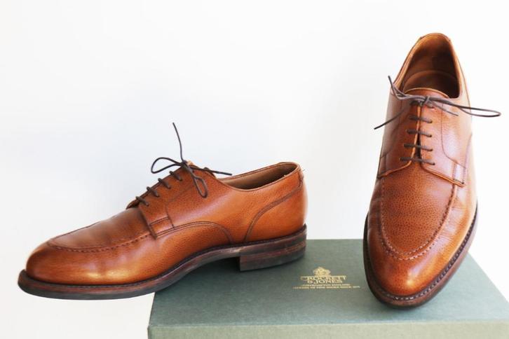 Bijna nieuw in doos! Crockett & Jones Onslow in 8.5 E = 42.5, Kleding | Heren, Schoenen, Zo goed als nieuw, Veterschoenen, Bruin