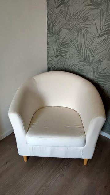 IKEA wit gestoffeerde fauteuil