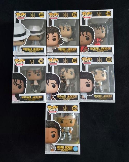 Michael Jackson Funko Pop collectie 7 stuks, Verzamelen, Poppetjes en Figuurtjes, Nieuw, Ophalen of Verzenden