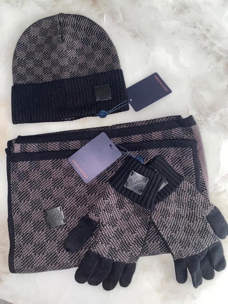Luxe Winterset: Muts, Sjaal & Handschoenen, Kleding | Heren, Mutsen, Sjaals en Handschoenen, Nieuw, Muts, Overige maten, Ophalen of Verzenden