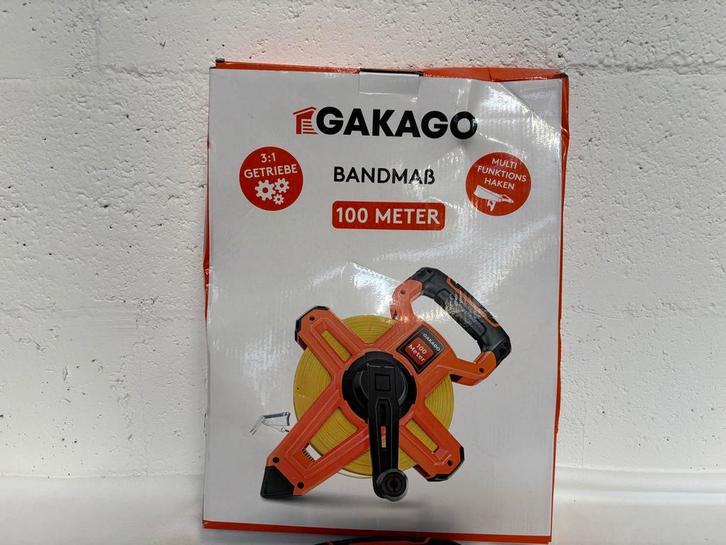 Nieuwe Rolmaat - 100 Meter, Doe-het-zelf en Verbouw, Meetapparatuur, Nieuw, Afstand, Ophalen of Verzenden