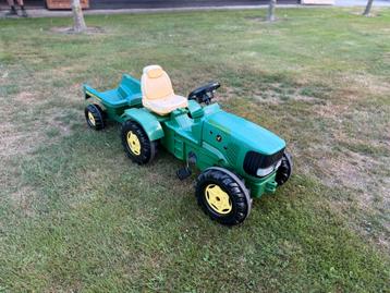Te koop john deere traptrekker met kar beschikbaar voor biedingen