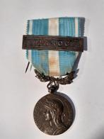 Medaille Coloniale Maroc WO1, Verzamelen, Ophalen of Verzenden, Landmacht, Overige gebieden, Lintje, Medaille of Wings