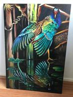 schilderij vogel met waterspiegeling, Ophalen