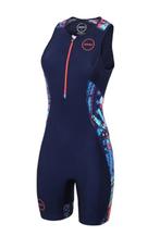 Trisuit Zone3 Latin Summer Dames maat XS NIEUW, Blauw, Nieuw, Ophalen of Verzenden, Hardlopen of Fietsen