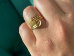 21K geelgouden ring maat 18,25 cm # 220142/1