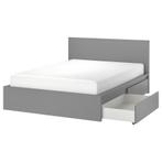 IKEA Malm bed 140x200 met lades en matras, Ophalen, Tweepersoons, 140 cm, Zo goed als nieuw