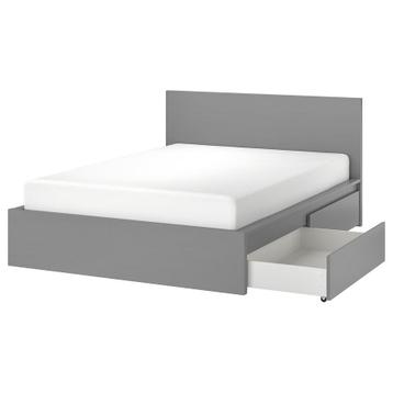 IKEA Malm bed 140x200 met lades en matras - afbeelding 1