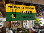 Mega 150 cm Uniek Emaille bord Den Haag Schindler liften, Ophalen, Reclamebord, Gebruikt, Nvt