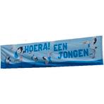 Gevelbanner / spandoek hoera een jongen (53023), Versiering, Info@all4funbaarlo.nl, A, Nieuw