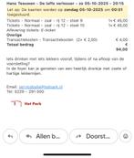 Hans Teeuwen 2 tickets voor zondag 5 Oktober in Hoorn, Tickets en Kaartjes, Twee personen, Oktober