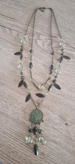 Lange ketting met groene kralen, Ophalen of Verzenden, Gebruikt, Groen