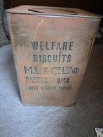 Welfare biscuit blik 1944, Nederland, Ophalen of Verzenden, Landmacht