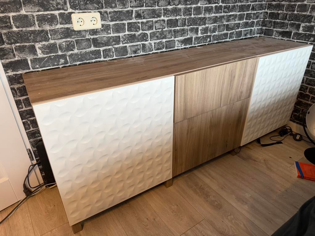 IKEA Besta dressoir, Ophalen of Verzenden, Gebruikt, 25 tot 50 cm, 150 tot 200 cm