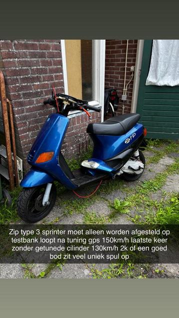 Sprinter zip type 3 70cc stage 6 mk2 AC beschikbaar voor biedingen