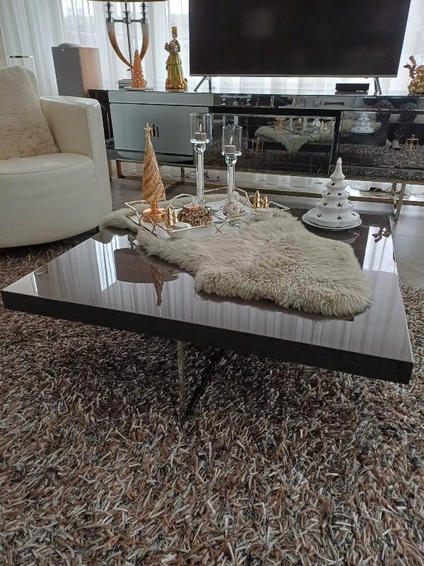 Zeer mooie design Salontafel, nieuwstaat. Zware kwaliteit, Huis en Inrichting, Tafels | Salontafels, Zo goed als nieuw, Minder dan 50 cm