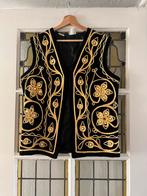 Vintage afghaanse waistcoat gilet one size, Ophalen of Verzenden, Zo goed als nieuw, Maat 38/40 (M), Zwart